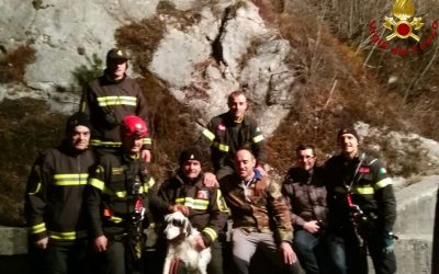 Cronaca di un salvataggio – Idefix salvato dai Vigili del Fuoco e Protezione Civile