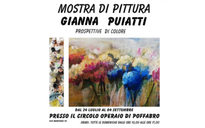 Mostra di Pittura di Gianna Puiatti al Circolo Operaio di Poffabro