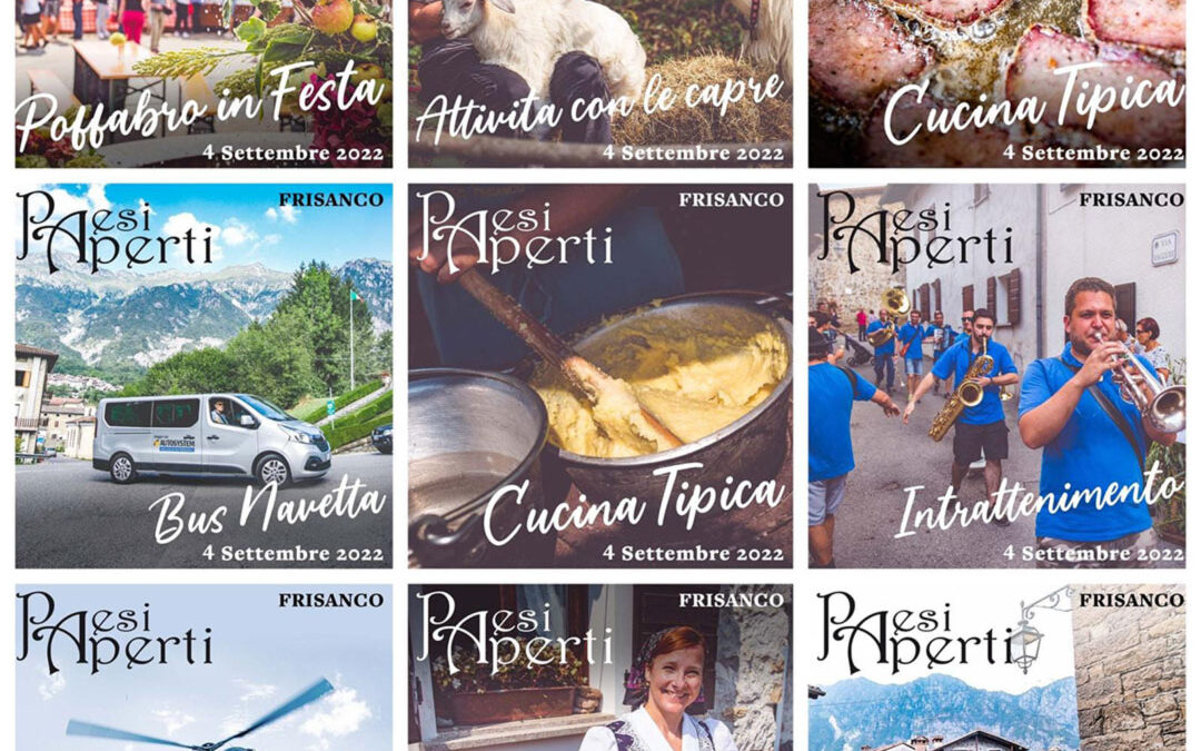 Paesi Aperti in Val Colvera domenica 4 settembre 2022