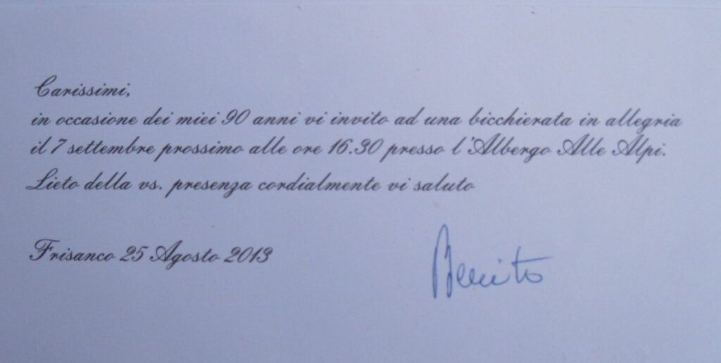 90° Benito Ermes Beltrame