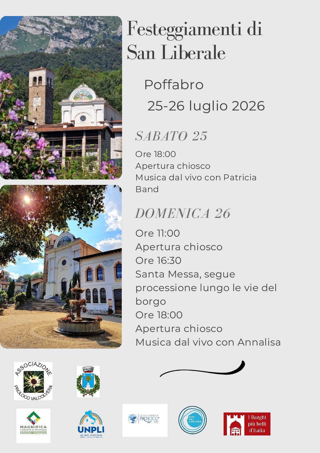 festeggiamenti di san liberale 2026 Volantino Notte Romantica 2024 Definitivo